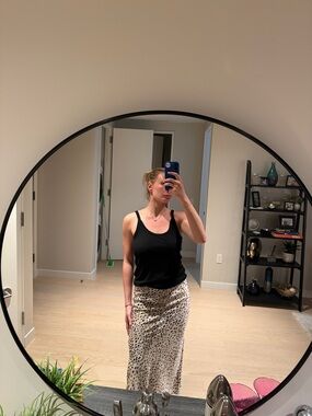 Leopard maxi skirt